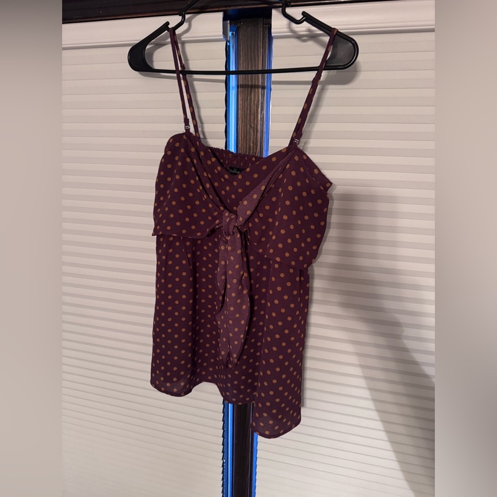 Polka Dot Spaghetti Strap Top
